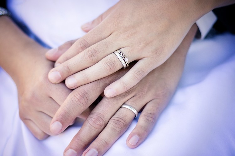 rings, marriage, couple, bride, groom